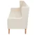 2-dijelni set sofa od tkanine krem bijeli