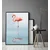 shumee PLAKAT V OKVIRJU 43x33 cm Flamingo P687
