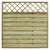 vidaXL Kvadratna vrtna ogradna ploča s drvenim letvicama 180 x cm