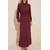 Trendyol Modest Ženska haljina Tctss26Eb00003, Bordo