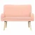 Sofa za dvije osobe Ružičasta 115 x 61 x 87 cm Bouclé