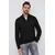 Polo Ralph Lauren PULL DEMI ZIP EN MAILL TORSADEE Črna