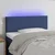 Vidaxl LED posteljno vzglavje modro 80x5x78/88 cm blago