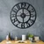 WALLXPERT Circle XL Zidni sat, Crni