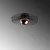 Opviq Luster Kaya-15221, 45x45x18cm, IP20, Bakarno-crni