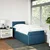 Vidaxl Box spring postelja z vzmetnico modra 90x190 cm žamet