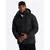 Ombre Mens patterned jacquard puffer jacket - black