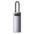 BASEUS 5-v-1 večfunkcijski USB-C PD 100 W HDMI 4K 3x USB 3.2, siv