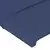 LED uzglavlje plavo 183 x 16 x 118/128 cm od tkanine