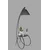 Aberto Design Podna lampa Güler , 165 cm, E27, 40W, Crna
