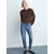 MANGO Kavbojke moder denim