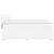 Vidaxl Box spring postelja z vzmetnico bela 200x200 cm umetno usnje