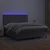Krevet box spring s madracem LED sivi 180x200cm od umjetne kože