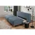 Dieter Knoll BOXSPRING ZOFA, modra, siva tekstil
