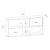 Wallity Komoda Flora 120x50x22cm Hrast