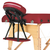 Klarfit MT 500, crvena, stol za masažu, 210 cm, 200 kg, sklopljiv, mekana površina, torba