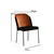 Hanah Home Set 4 trpezarijske stolice DR Bronzano-Crni