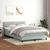 Vidaxl Box spring postelja z vzmetnico svetlo siva 160x210 cm žamet