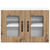 Vidaxl Kuhinjski element Umetni hrast 60 x 31 x 40 cm Konstruiran les