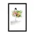 Plakat s paspartujem deklica v pravljični obleki - 20x30 silver