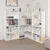 Hanah Home polica za knjige Adel Corner Set 3, 120×120 cm, bela
