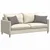 Jastučići za sofu 2 pcs Sivo-smeđa 60 x 40 cm tkanina