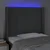 LED uzglavlje tamnosivo 103 x 16 x 118/128 cm od tkanine