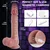 SuperLove Realistic Perfect Balls Thrusting, Vibrating & Heating Silicone Dildo with Remote Skin