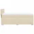 Vidaxl Box spring postelja z vzmetnico krem 100x200 cm blago
