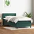Vidaxl Box spring postelja z vzmetnico temno zelena 80x220 cm žamet