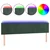 LED uzglavlje tamnozeleno 180x5x78/88 cm baršunasto