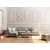 Atelier del Sofa Ugaona garnitura Tulip 97x80x193cm Svetlosiva