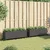 Vrtne sadilice s kotačima 2 kom crna 107x32x38 cm poliratan