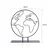 Aberto Design Dekorativna figura Foglia, 22x20 cm, 1.5 mm, Crna