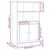 Visoka komoda bijela 60 x 35,5 x 103,5 cm od konstruiranog drva