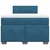 Vidaxl Box spring postelja z vzmetnico modra 120x190 cm žamet
