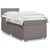 Vidaxl Box spring postelja z vzmetnico taupe 100x200 cm blago