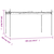 Pergola s pomičnim krovom krem 395 x 292 x 230 cm