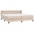 Vidaxl Box spring postelja z vzmetnico kapučino 200x200 cm um. usnje