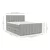 Bež boxspring postelja s prostorom za shranjevanje 200x200 cm Ruby – Maison de Reve