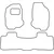 Textile car mats Isuzu D-Max 2010-