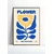 Plakat 50x70 cm Cvet Občuti naravo v modernem retro slogu