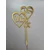 Loranc Cake topper - Mr & Mrs srčki