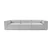 Atelier del Sofa Trosed Fora 296x66cm Svetlosivi