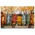 Slika pisane hiše v drevoredu - 150x100