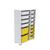 HANAH HOME Višenamenska polica Rine 2D4K8U White Yellow