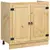 Cabinet SKI Medeno Smeđa 80 x 46 x 81 cm Čvrsto borovo drvo