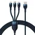 1 to 3 Baseus 3V1 Usb Kabel Za Lightning Usb-C Micro Usb 100W 1.2M Za Telefone