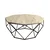Hanah Home Klub sto Diamond, 90x38x90 cm, Krem