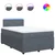 Vidaxl Box spring postelja z vzmetnico temno siva 120x200 cm žamet